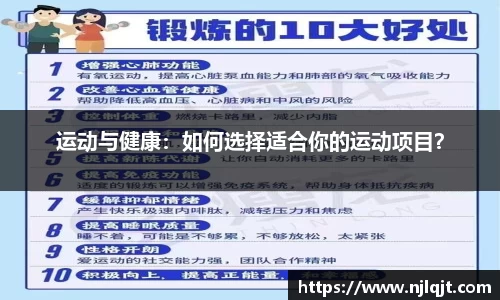 运动与健康：如何选择适合你的运动项目？